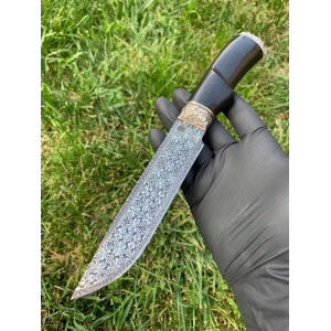 ВЕСНА ексклюзивний ніж ручної роботи KUSTOM KNIVES, сталь, Damasteel, 58-60 HRC. Photo 2